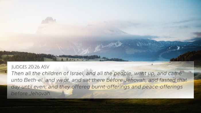 Judges 20:26 ASV Bible Verse Image