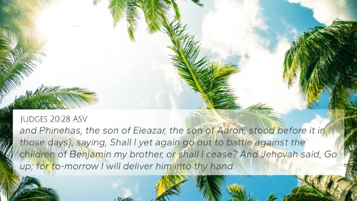 Judges 20:28 ASV Bible Verse Image