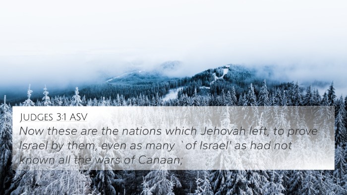 Judges 3:1 ASV Bible Verse Image