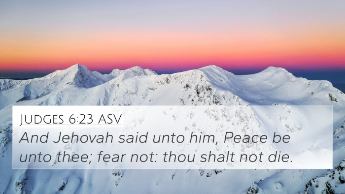 Judges 6:23 ASV 4K Wallpaper - And Jehovah said unto him, Peace be unto thee; - 4K Wallpaper Bible Verse