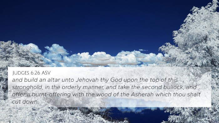 Judges 6:26 ASV Bible Verse Image