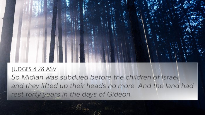 Judges 8:28 ASV Bible Verse Image