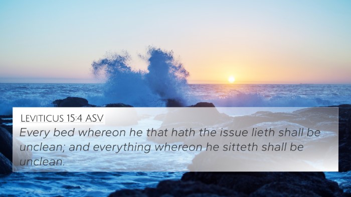 Leviticus 15:4 ASV 4K Wallpaper - Every bed whereon he that hath the issue lieth - 4K Wallpaper Bible Verse