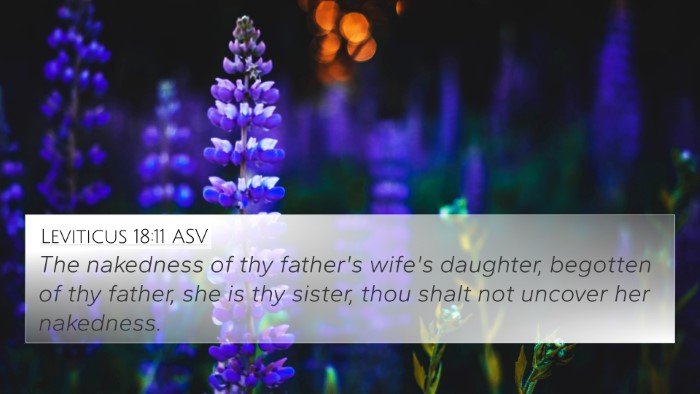 Leviticus 18:11 ASV Bible Verse Image