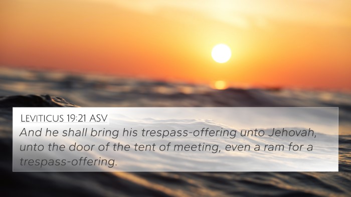 Leviticus 19:21 ASV Bible Verse Image