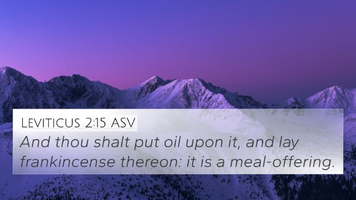 Leviticus 2:15 ASV Bible Verse Image