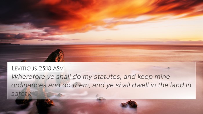 Leviticus 25:18 ASV Bible Verse Image