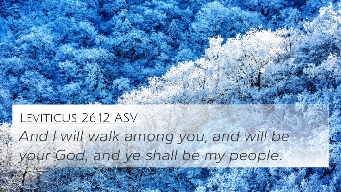Leviticus 26:12 ASV Bible Verse Image