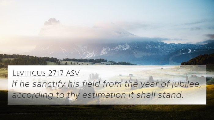 Leviticus 27:17 ASV 4K Wallpaper - If he sanctify his field from the year of - 4K Wallpaper Bible Verse