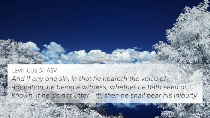 Leviticus 5:1 ASV Bible Verse Image