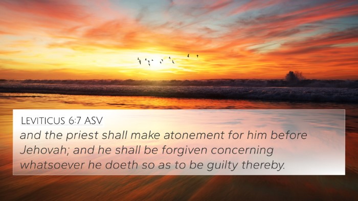 Leviticus 6:7 ASV Bible Verse Image