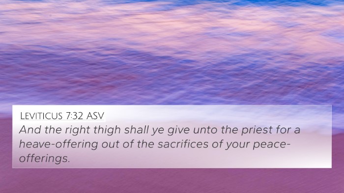 Leviticus 7:32 ASV Bible Verse Image