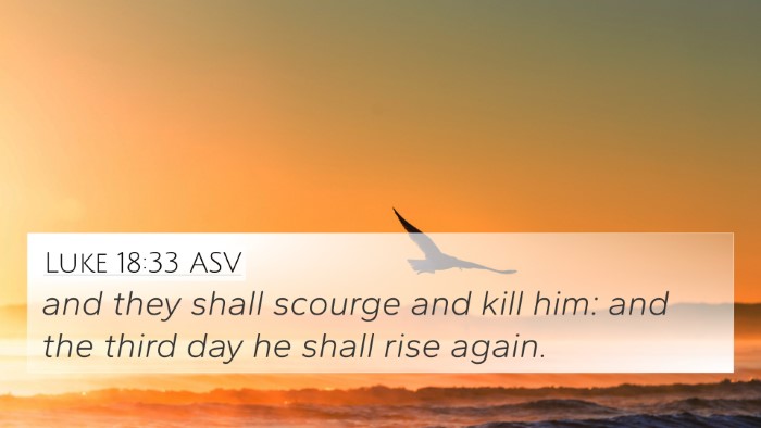 Luke 18:33 ASV Bible Verse Image