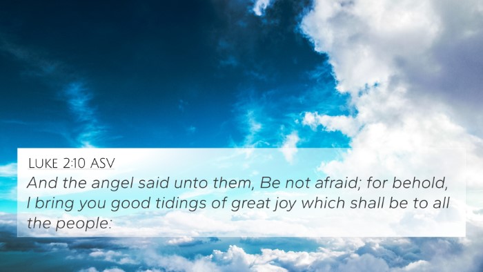 Luke 2:10 ASV Bible Verse Image