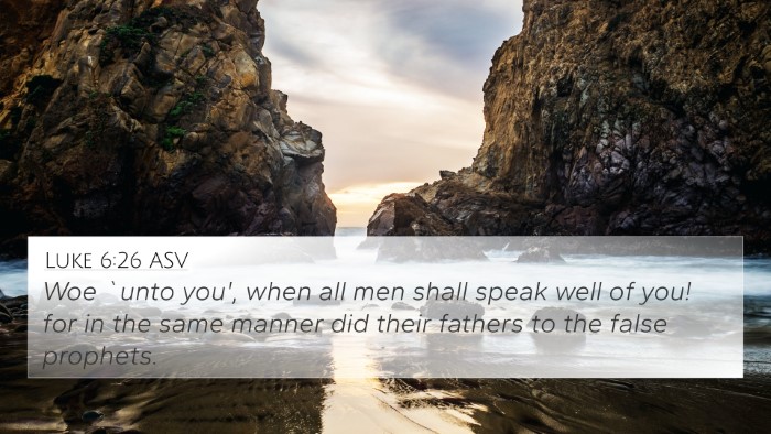 Luke 6:26 ASV Bible Verse Image