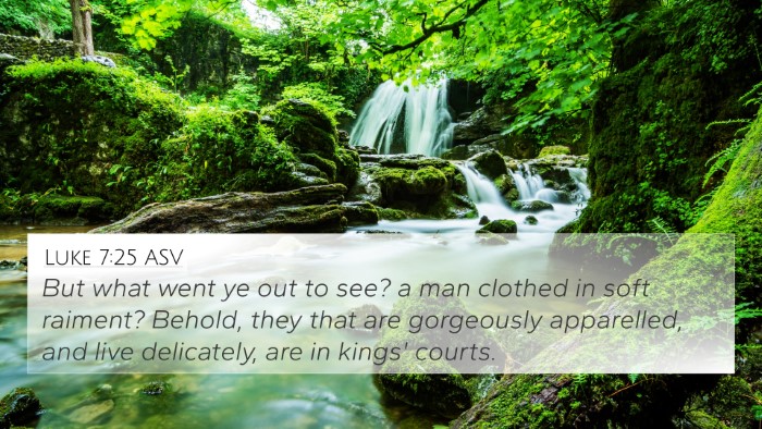 Luke 7:25 ASV Bible Verse Image