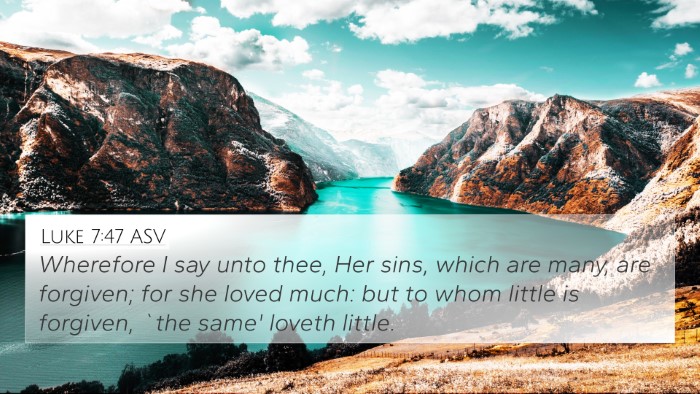 Luke 7:47 ASV Bible Verse Image