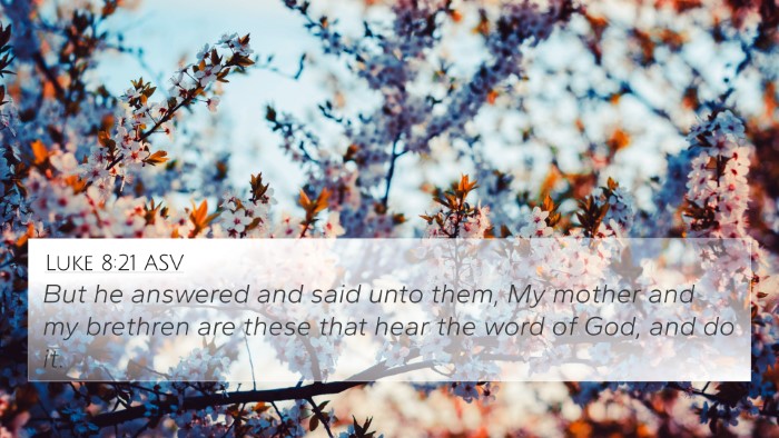 Luke 8:21 ASV Bible Verse Image
