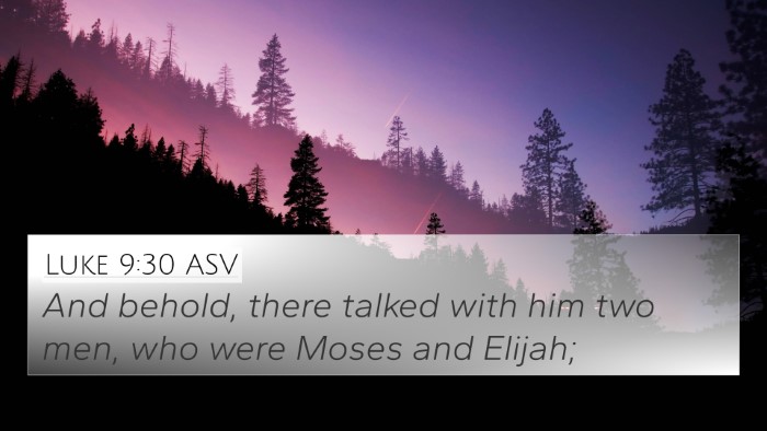 Luke 9:30 ASV Bible Verse Image