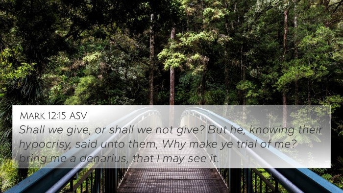 Mark 12:15 ASV Bible Verse Image