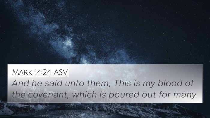 Mark 14:24 ASV Bible Verse Image