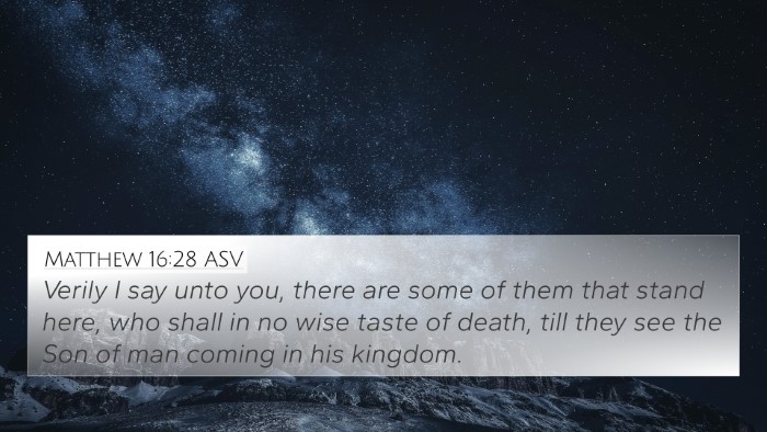 Matthew 16:28 ASV Bible Verse Image