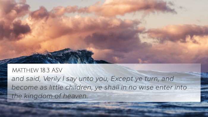 Matthew 18:3 ASV Bible Verse Image