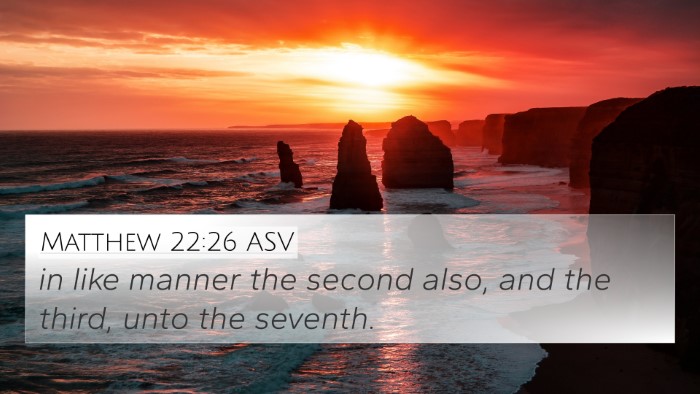 Matthew 22:26 ASV Bible Verse Image