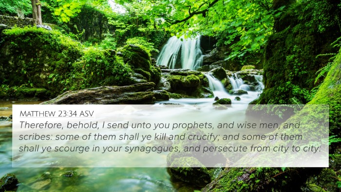 Matthew 23:34 ASV Bible Verse Image