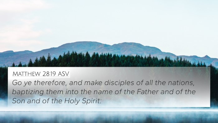 Matthew 28:19 ASV Bible Verse Image