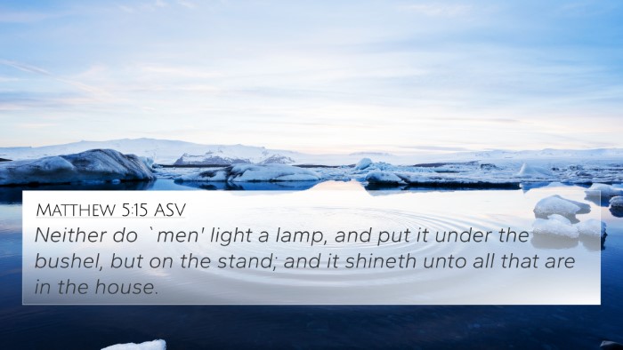 Matthew 5:15 ASV Bible Verse Image