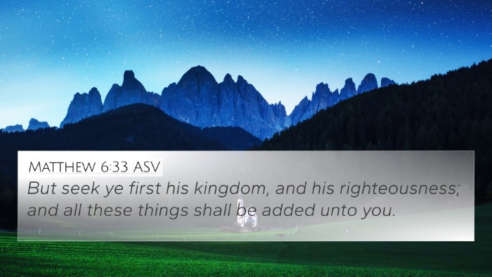 Matthew 6:33 ASV Bible Verse Image