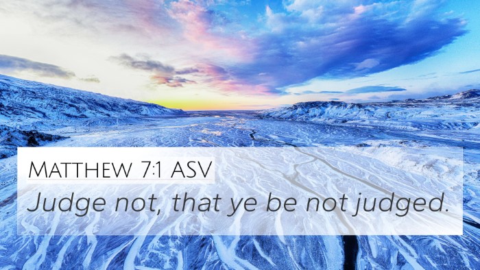 Matthew 7:1 ASV 4K Wallpaper - Judge not, that ye be not - 4K Wallpaper Bible Verse