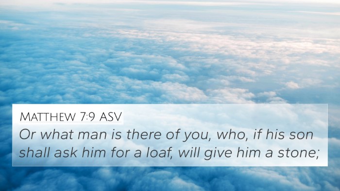 Matthew 7:9 ASV Bible Verse Image