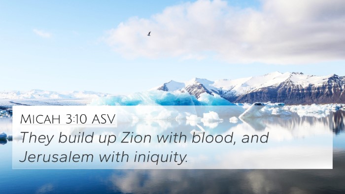 Micah 3:10 ASV Bible Verse Image