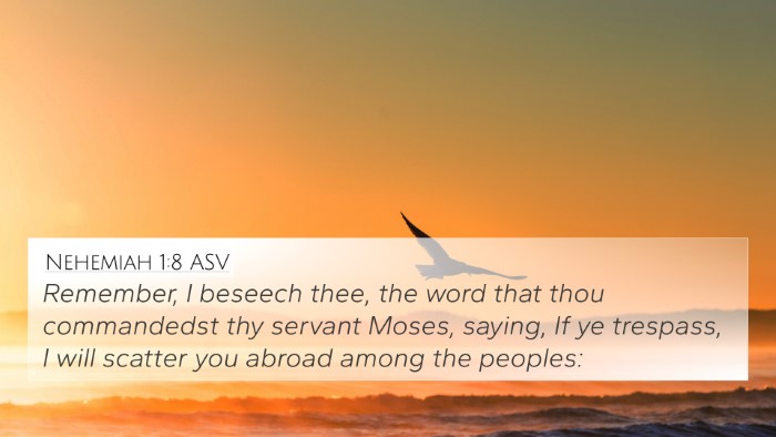 Nehemiah 1:8 ASV 4K Wallpaper - Remember, I beseech thee, the word that thou - 4K Wallpaper Bible Verse