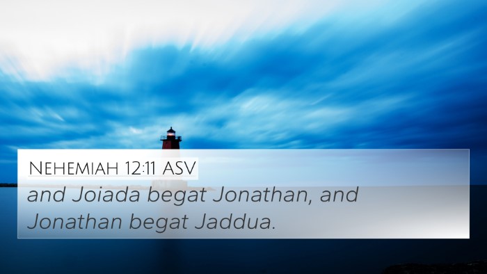 Nehemiah 12:11 ASV 4K Wallpaper - and Joiada begat Jonathan, and Jonathan begat - 4K Wallpaper Bible Verse