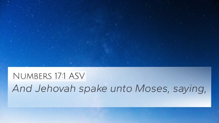 Numbers 17:1 ASV 4K Wallpaper - And Jehovah spake unto Moses, - 4K Wallpaper Bible Verse