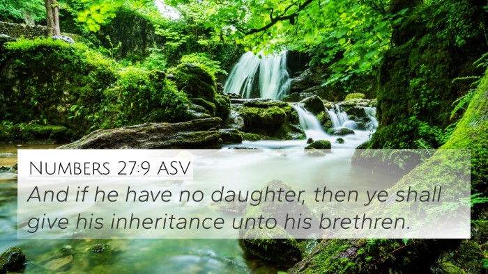 Numbers 27:9 ASV 4K Wallpaper - And if he have no daughter, then ye shall give - 4K Wallpaper Bible Verse