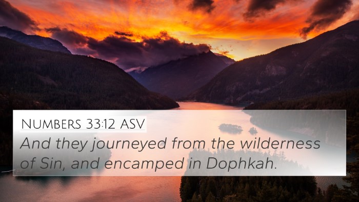 Numbers 33:12 ASV Bible Verse Image