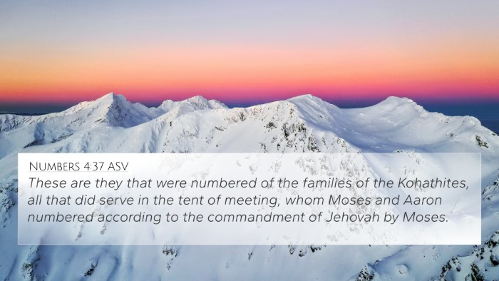 Numbers 4:37 ASV Bible Verse Image
