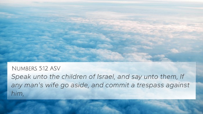 Numbers 5:12 ASV 4K Wallpaper - Speak unto the children of Israel, and say unto - 4K Wallpaper Bible Verse