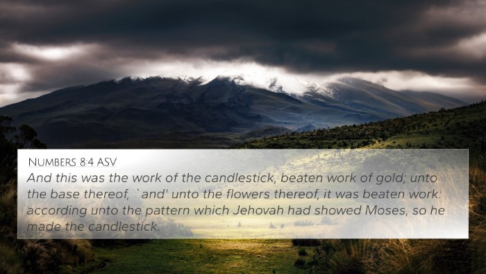 Numbers 8:4 ASV Bible Verse Image