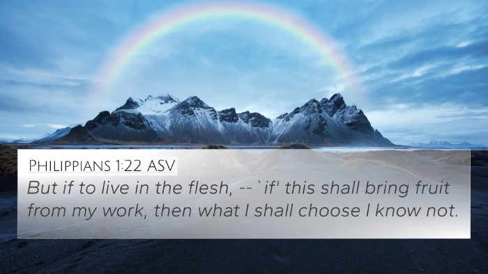 Philippians 1:22 ASV Bible Verse Image