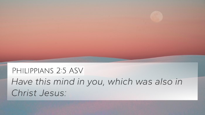 Philippians 2:5 ASV Bible Verse Image