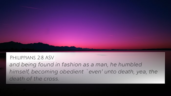 Philippians 2:8 ASV Bible Verse Image