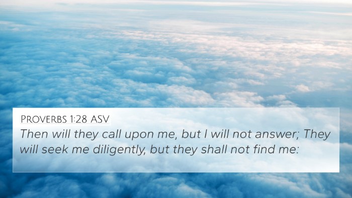 Proverbs 1:28 ASV 4K Wallpaper - Then will they call upon me, but I will not - 4K Wallpaper Bible Verse