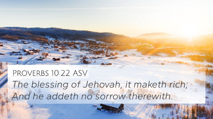 Proverbs 10:22 ASV Bible Verse Image