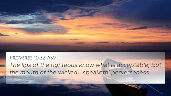 Proverbs 10:32 ASV 4K Wallpaper - The lips of the righteous know what is - 4K Wallpaper Bible Verse