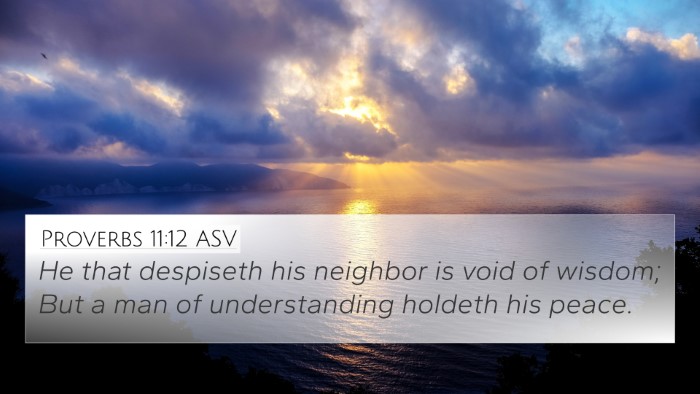 Proverbs 11:12 ASV Bible Verse Image